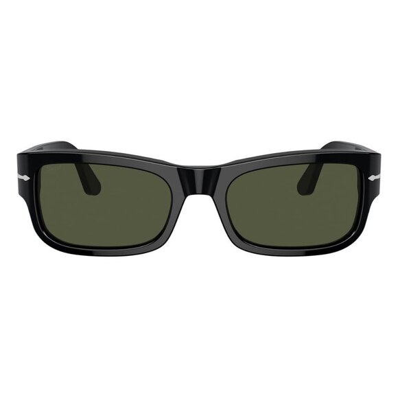 New PERSOL Black Rectangle PO3326S 95/31 Sunglasses Women - Picture 2 of 6